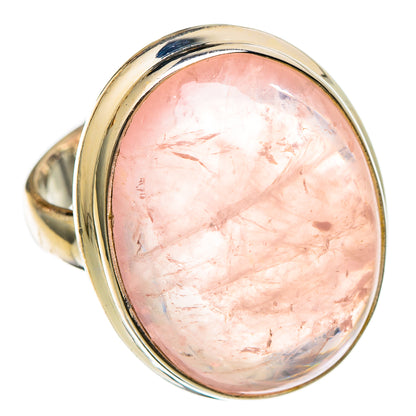 Rose Quartz Rings handcrafted by Ana Silver Co - RING101119