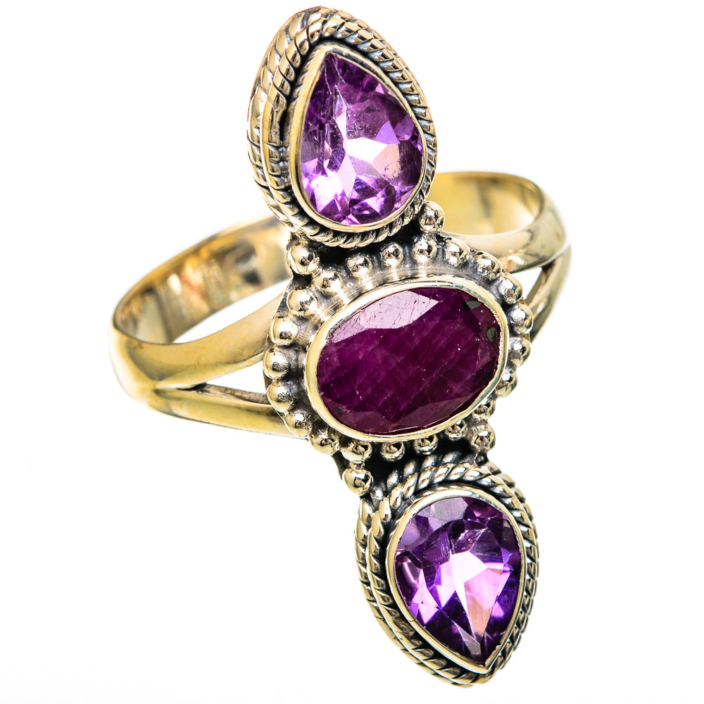 Ruby Rings handcrafted by Ana Silver Co - RING101125