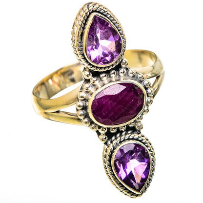 Ruby Rings handcrafted by Ana Silver Co - RING101125