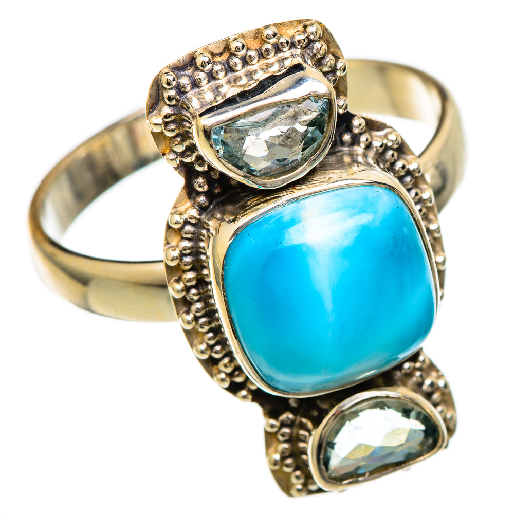 Larimar Rings handcrafted by Ana Silver Co - RING101131
