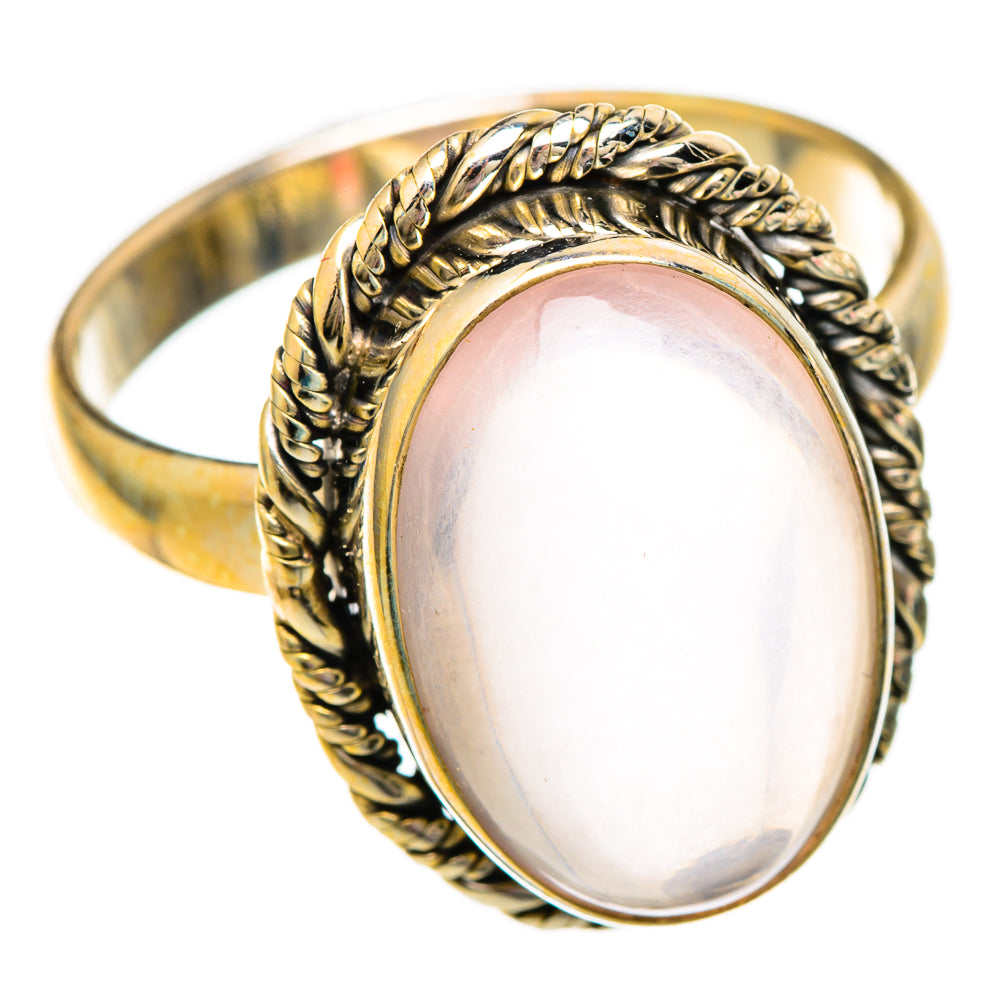 Rose Quartz Rings handcrafted by Ana Silver Co - RING101137