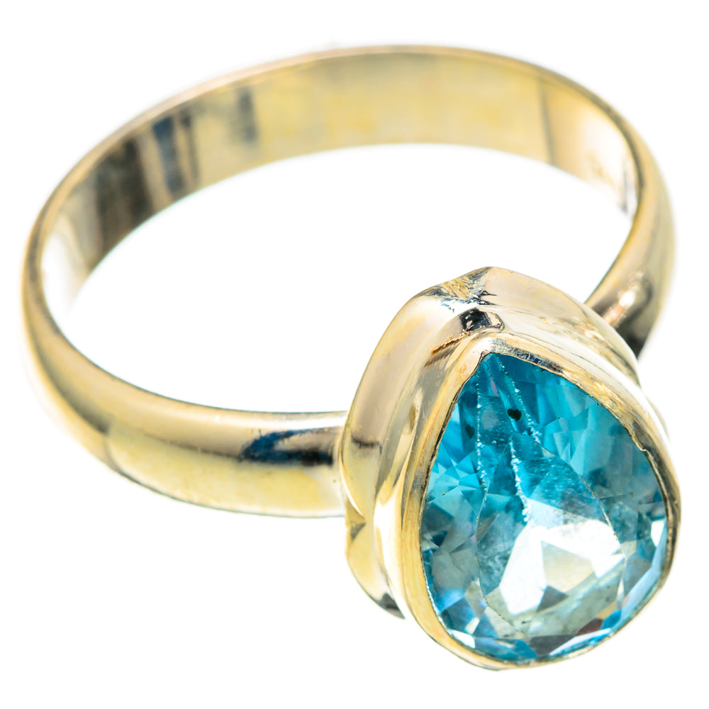 Blue Topaz Rings handcrafted by Ana Silver Co - RING101143
