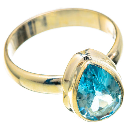 Blue Topaz Rings handcrafted by Ana Silver Co - RING101143