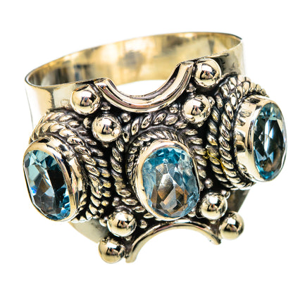 Blue Topaz Rings handcrafted by Ana Silver Co - RING101146 - Photo 2