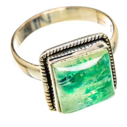 Green Moonstone Rings handcrafted by Ana Silver Co - RING101150