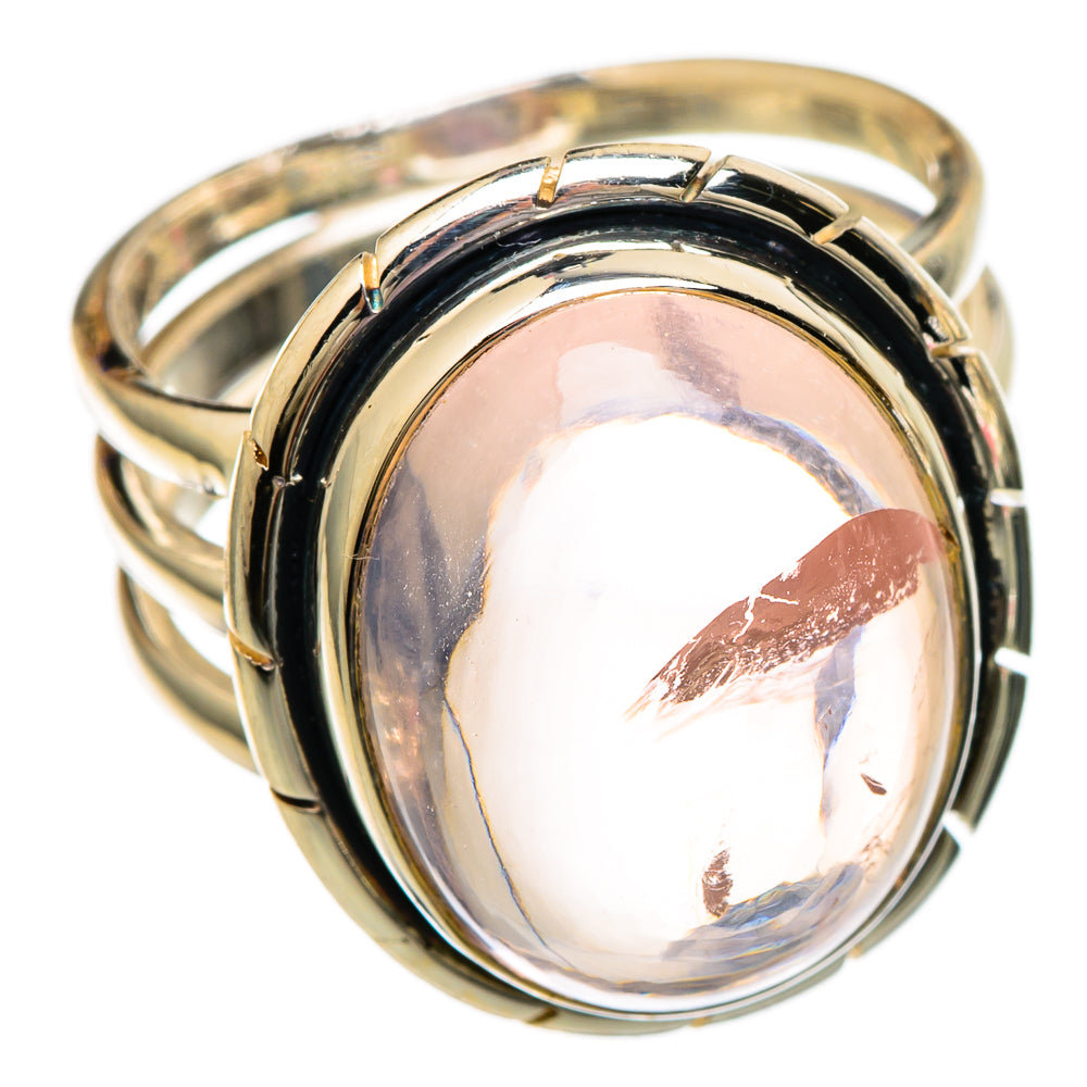 Rose Quartz Rings handcrafted by Ana Silver Co - RING101151