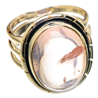 Rose Quartz Rings handcrafted by Ana Silver Co - RING101151