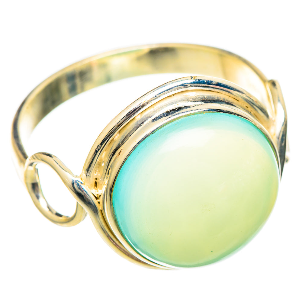 Aqua Chalcedony Rings handcrafted by Ana Silver Co - RING101158 - Photo 2