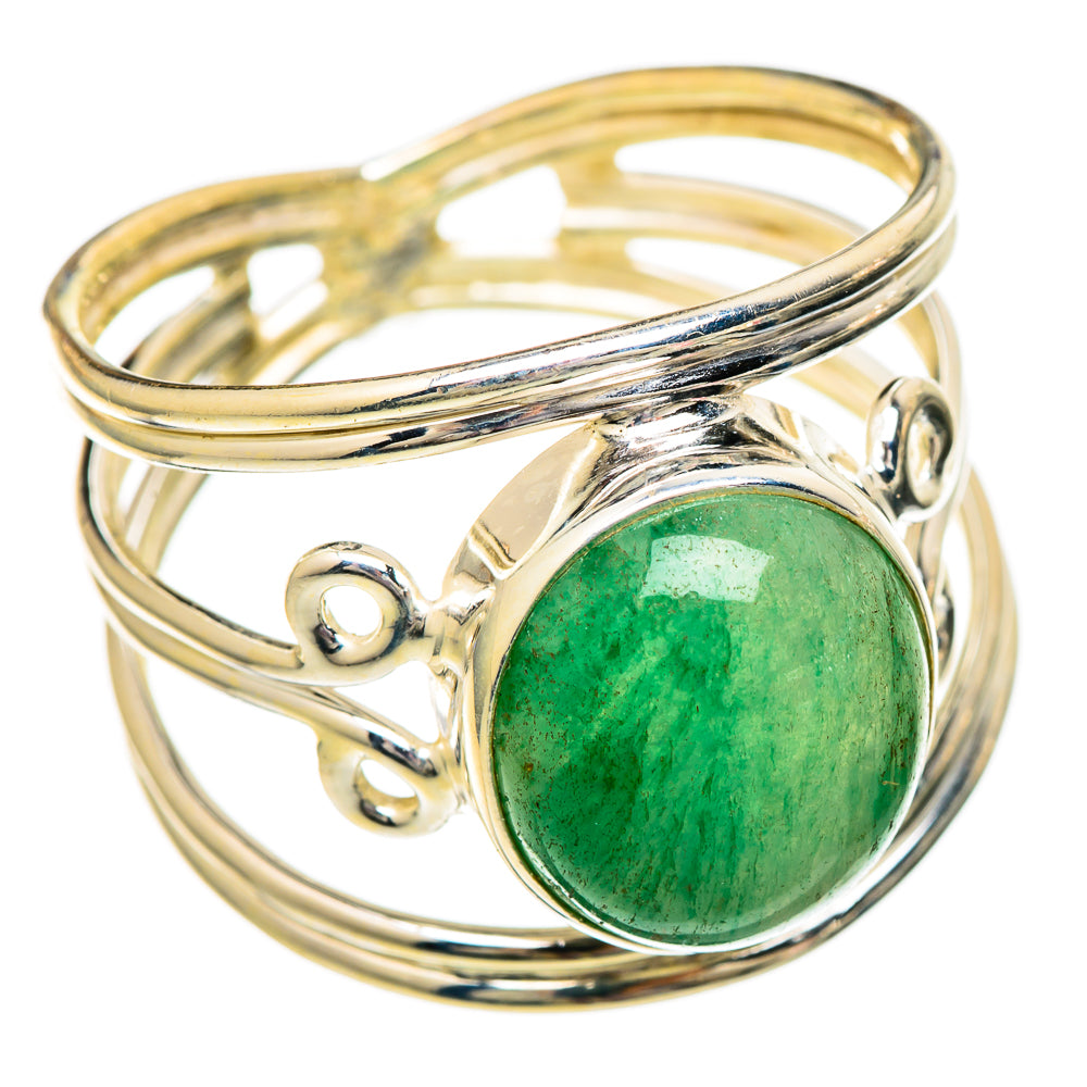 Green Aventurine Rings handcrafted by Ana Silver Co - RING101164