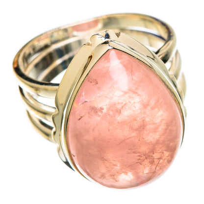 Rose Quartz Rings handcrafted by Ana Silver Co - RING101166