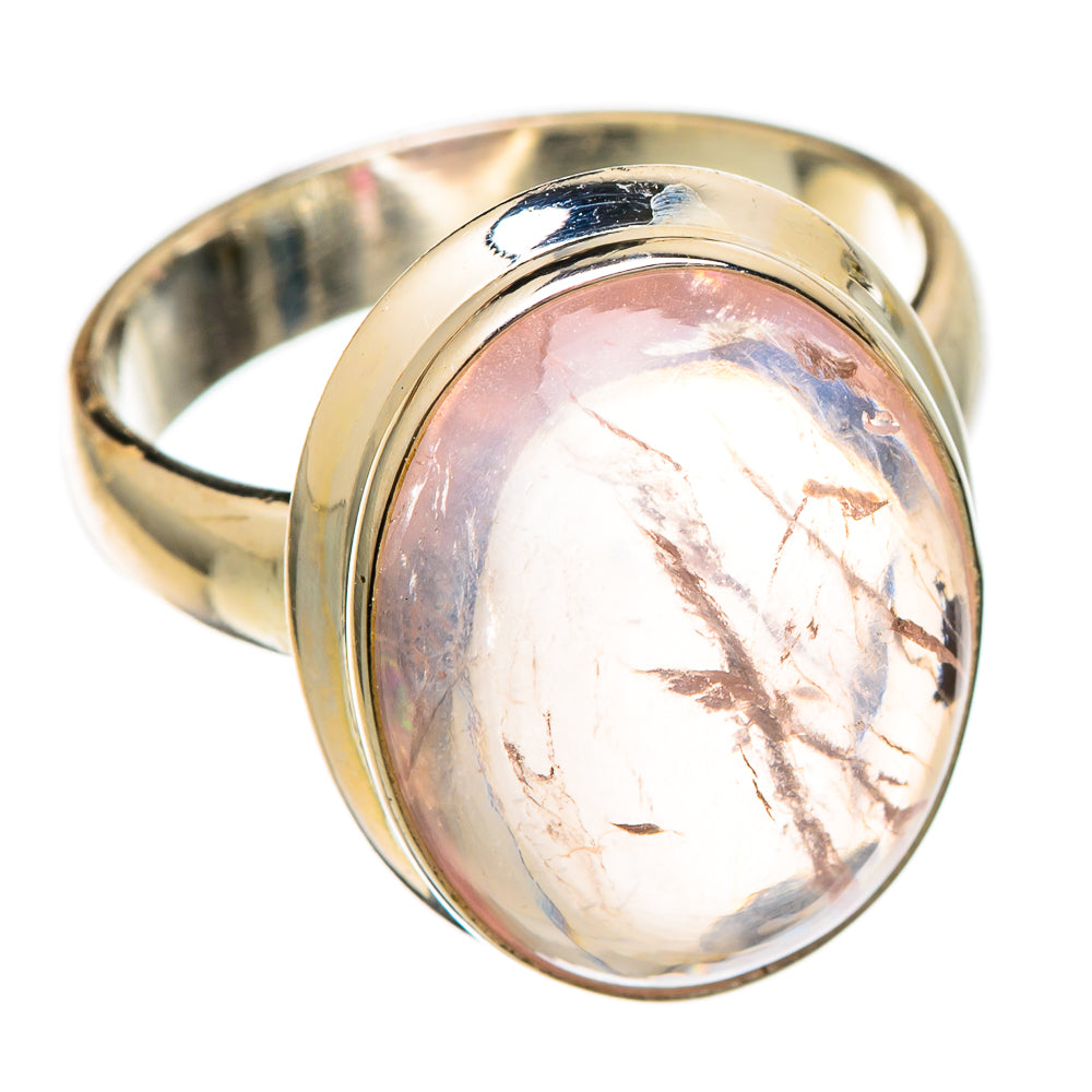 Rose Quartz Rings handcrafted by Ana Silver Co - RING101181