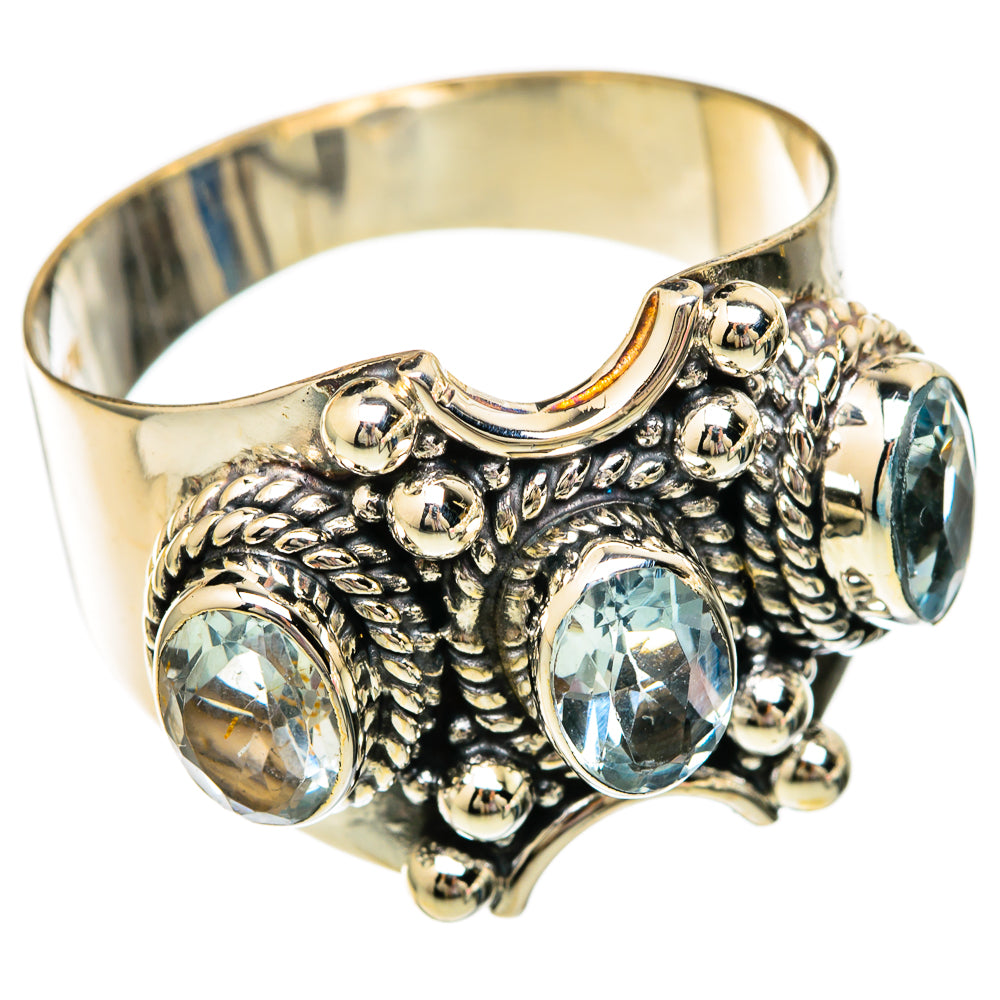 Blue Topaz Rings handcrafted by Ana Silver Co - RING101186 - Photo 2