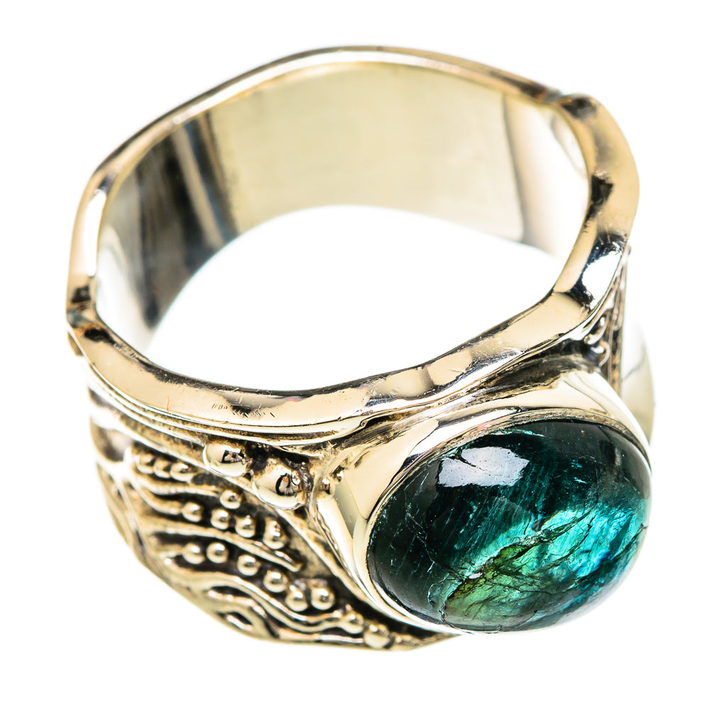 Green Tourmaline Rings handcrafted by Ana Silver Co - RING101188