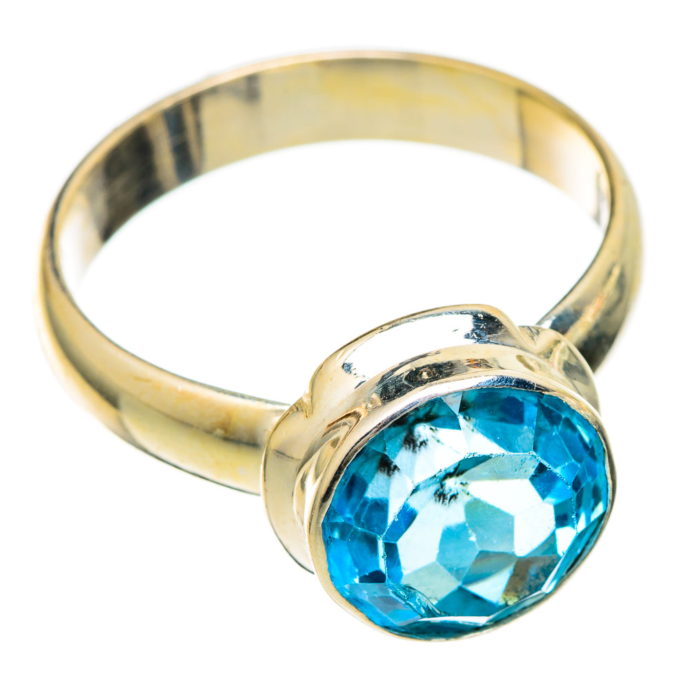 Blue Topaz Rings handcrafted by Ana Silver Co - RING101190 - Photo 2