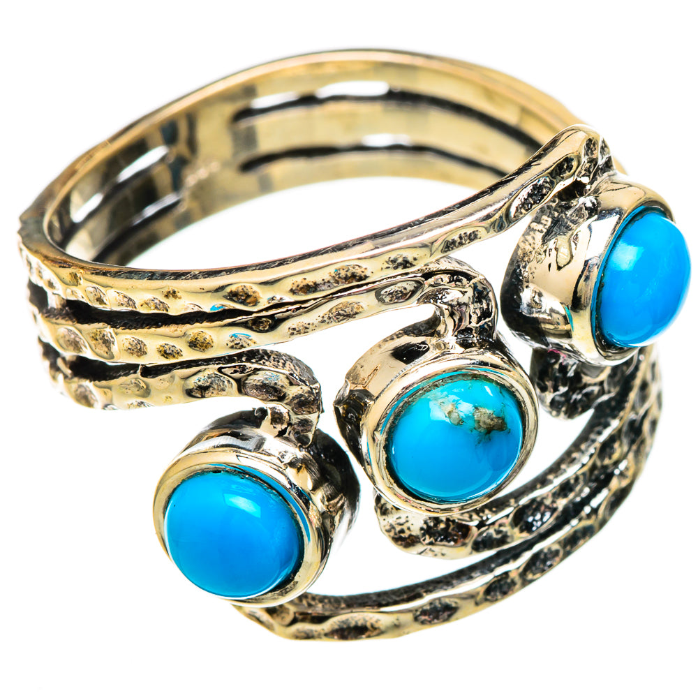 Sleeping Beauty Turquoise Rings handcrafted by Ana Silver Co - RING101205