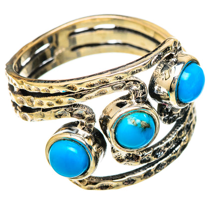 Sleeping Beauty Turquoise Rings handcrafted by Ana Silver Co - RING101205