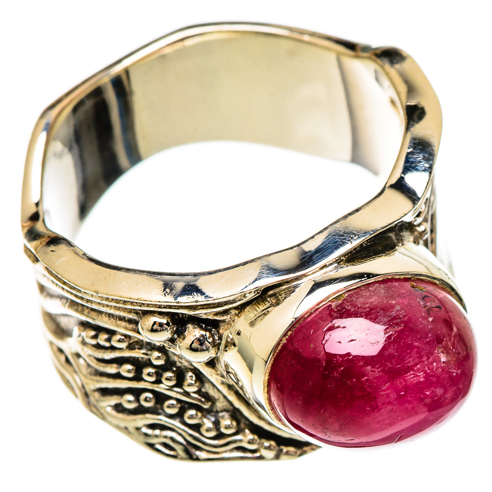 Pink Tourmaline Rings handcrafted by Ana Silver Co - RING101207 - Photo 2