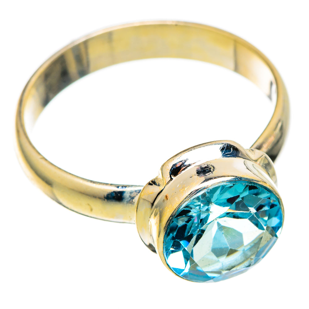 Blue Topaz Rings handcrafted by Ana Silver Co - RING101213 - Photo 2