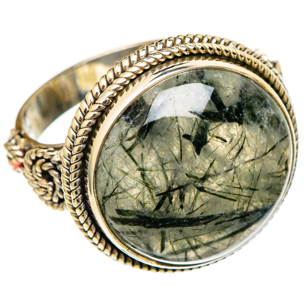 Tourmalinated Quartz Rings handcrafted by Ana Silver Co - RING101224 - Photo 2