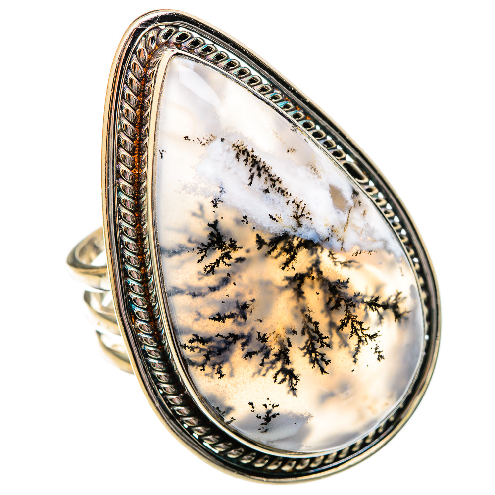 Dendritic Opal Rings handcrafted by Ana Silver Co - RING101227