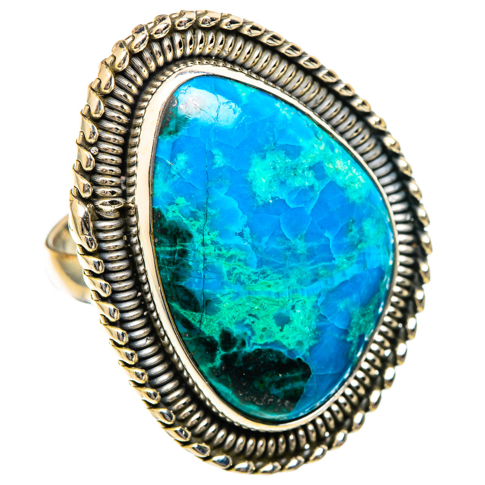 Chrysocolla Rings handcrafted by Ana Silver Co - RING101234