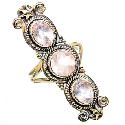 Rose Quartz Rings handcrafted by Ana Silver Co - RING101249 - Photo 2