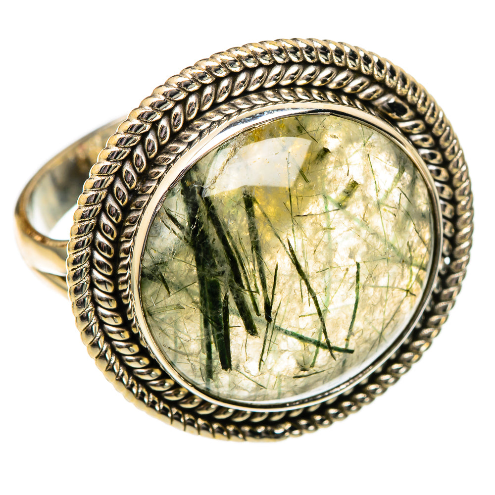 Tourmalinated Quartz Rings handcrafted by Ana Silver Co - RING101251