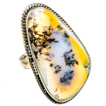 Dendritic Opal Rings handcrafted by Ana Silver Co - RING101252