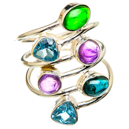 Green Tourmaline Rings handcrafted by Ana Silver Co - RING101254