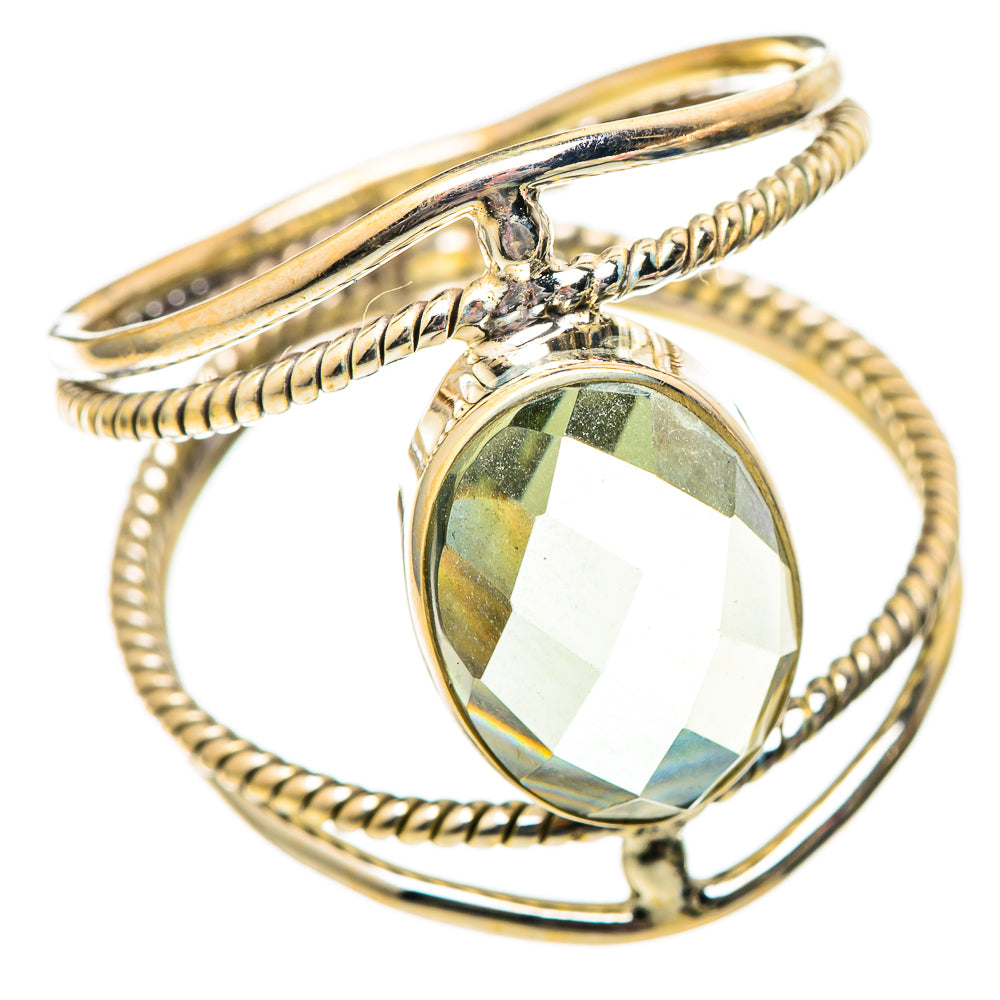 Green Amethyst Rings handcrafted by Ana Silver Co - RING101261