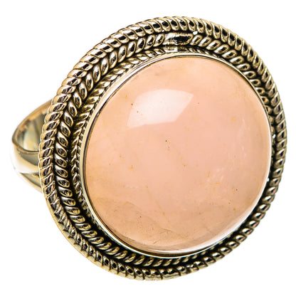 Rose Quartz Rings handcrafted by Ana Silver Co - RING101265