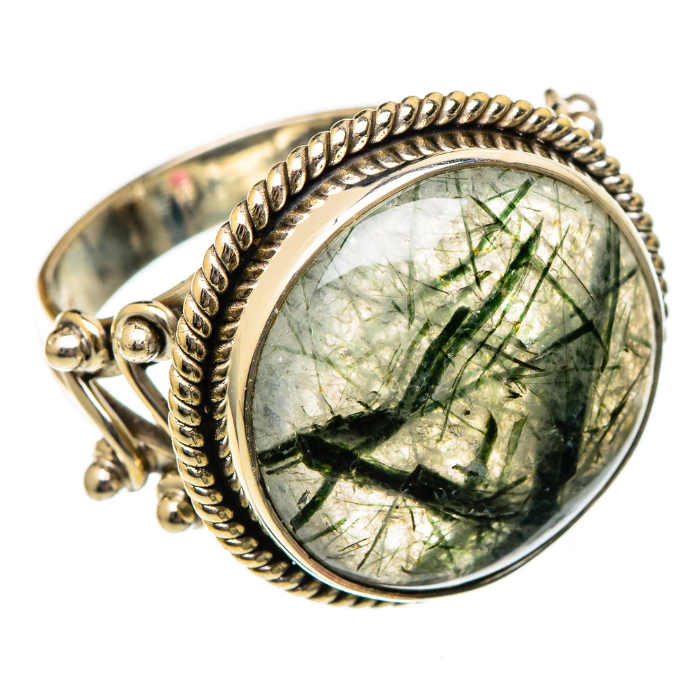 Tourmalinated Quartz Rings handcrafted by Ana Silver Co - RING101271