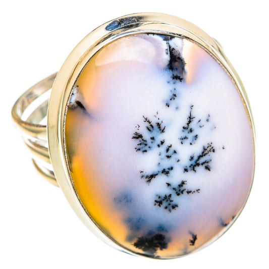 Dendritic Opal Rings handcrafted by Ana Silver Co - RING101273