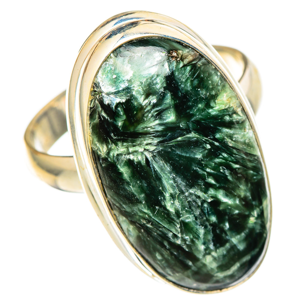 Seraphinite Rings handcrafted by Ana Silver Co - RING101282 - Photo 2