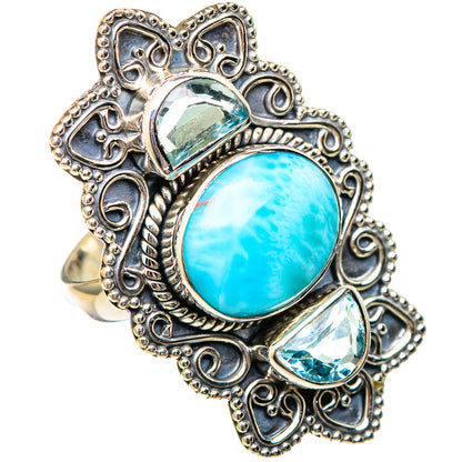 Larimar Rings handcrafted by Ana Silver Co - RING101297