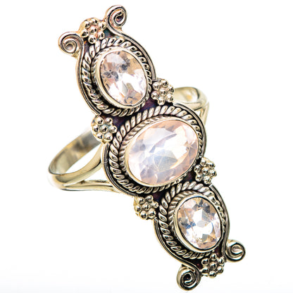 Rose Quartz Rings handcrafted by Ana Silver Co - RING101318 - Photo 2