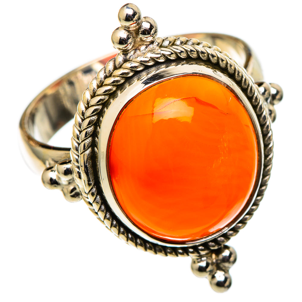 Carnelian Rings handcrafted by Ana Silver Co - RING101337