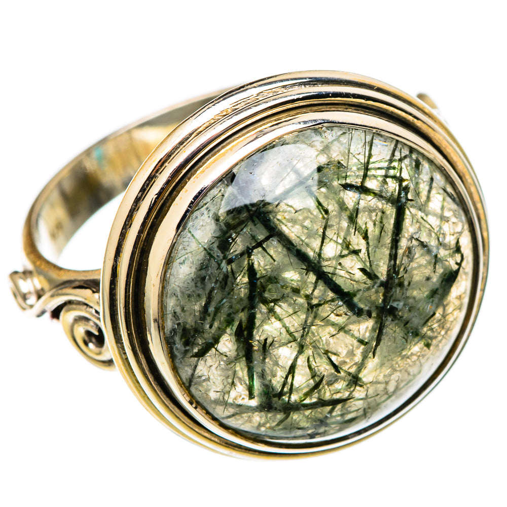 Tourmalinated Quartz Rings handcrafted by Ana Silver Co - RING101347