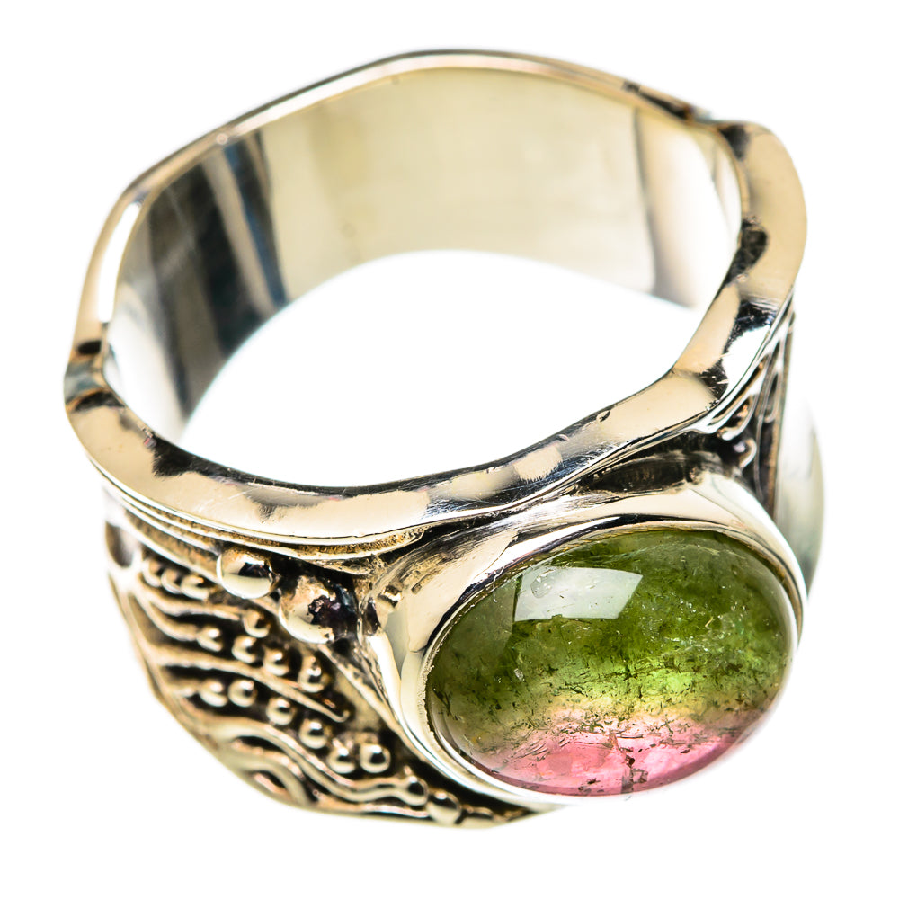 Watermelon Tourmaline Rings handcrafted by Ana Silver Co - RING101351