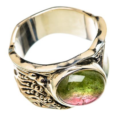 Watermelon Tourmaline Rings handcrafted by Ana Silver Co - RING101351