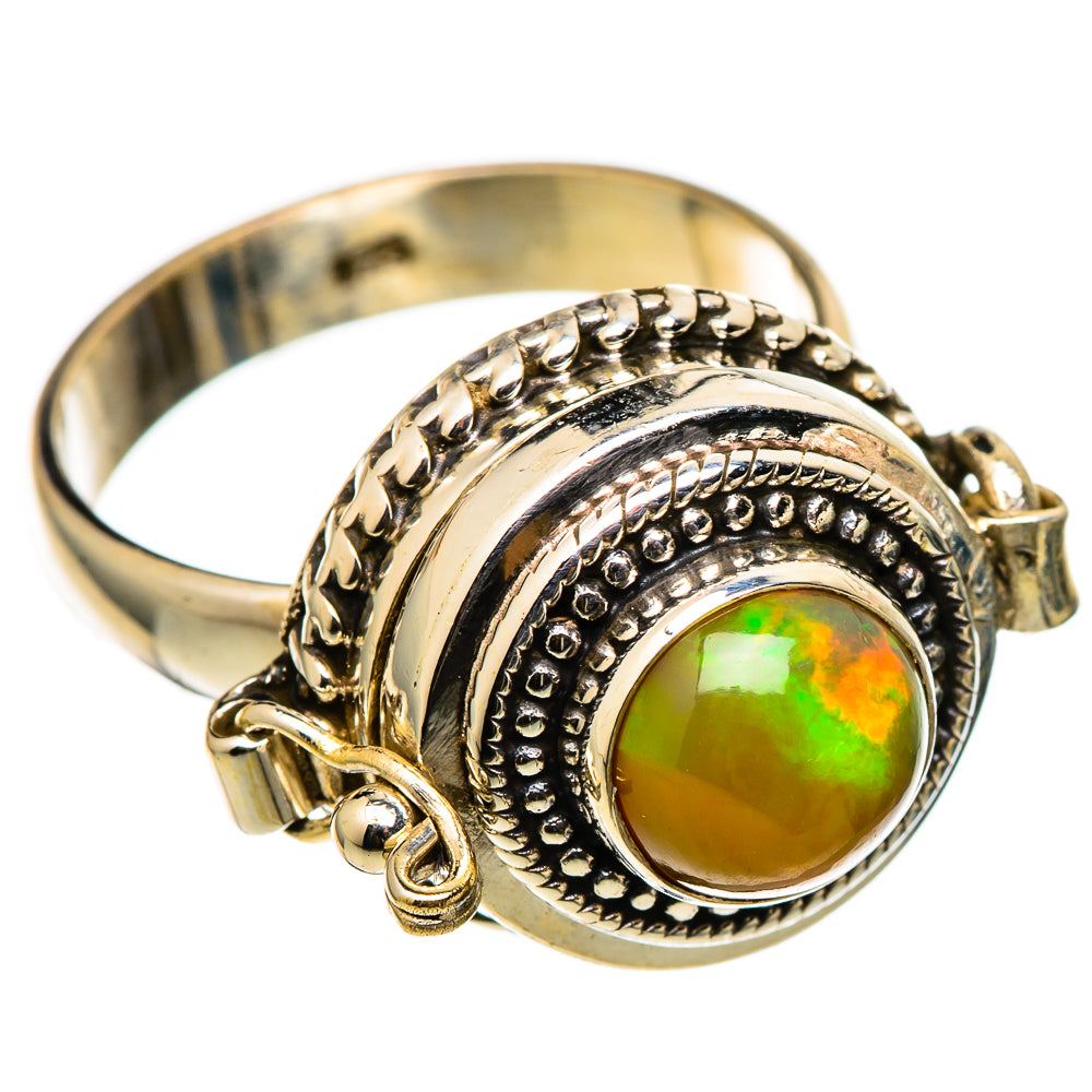 Ethiopian Opal Rings handcrafted by Ana Silver Co - RING101354