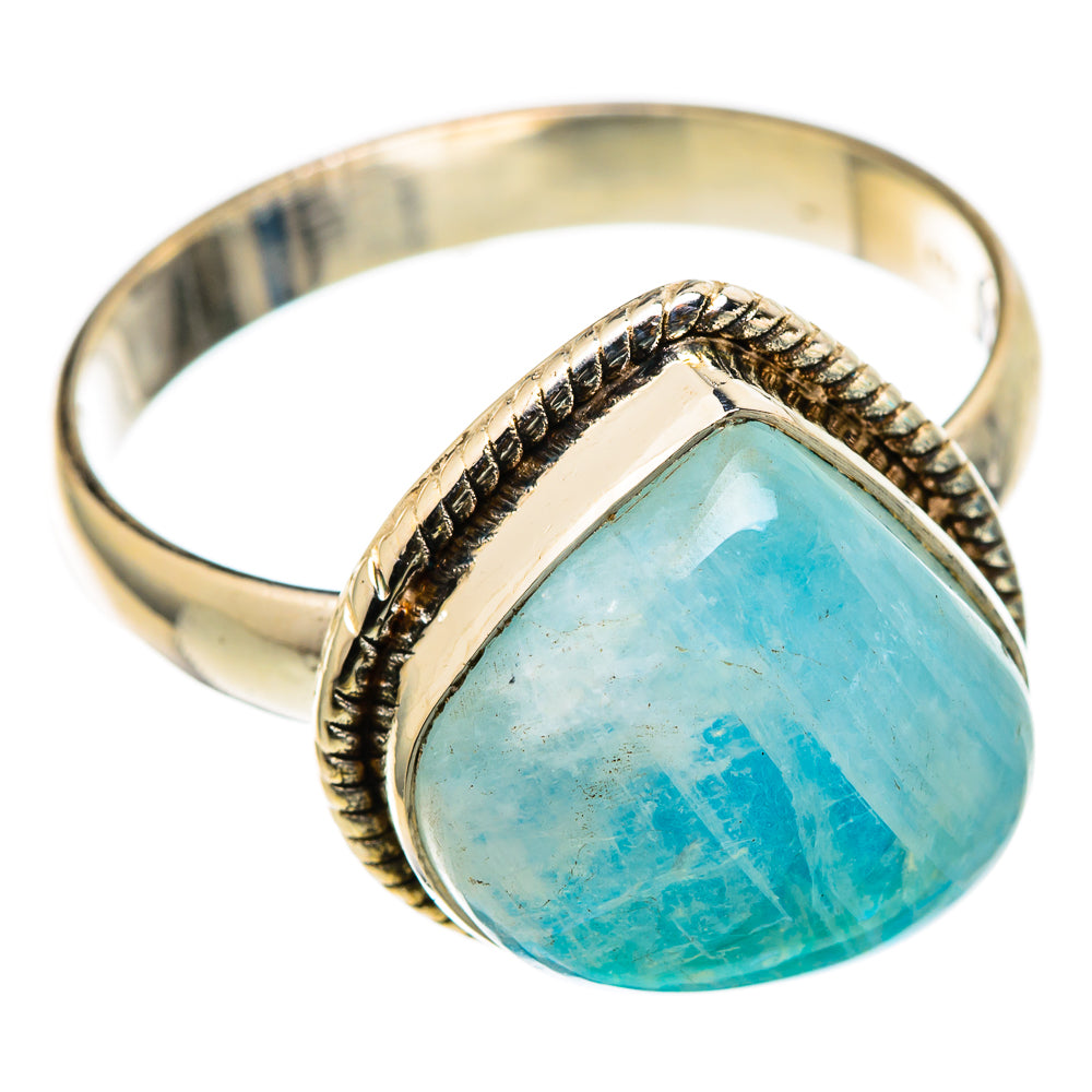 Rainbow Moonstone Rings handcrafted by Ana Silver Co - RING101355 - Photo 2