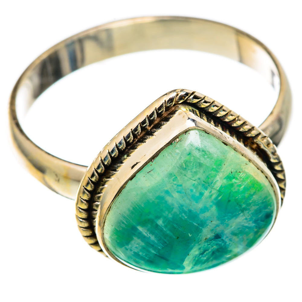 Green Moonstone Rings handcrafted by Ana Silver Co - RING101359