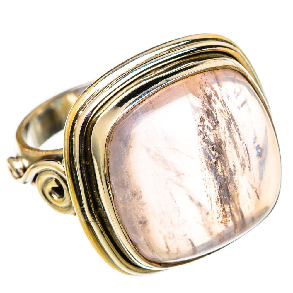 Rose Quartz Rings handcrafted by Ana Silver Co - RING101366