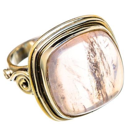 Rose Quartz Rings handcrafted by Ana Silver Co - RING101366