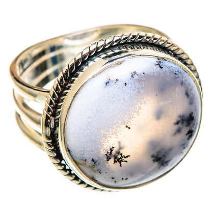 Dendritic Opal Rings handcrafted by Ana Silver Co - RING101373