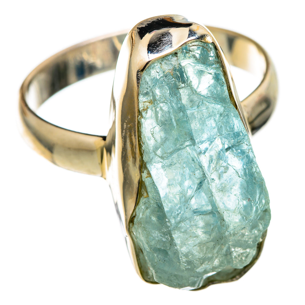 Aquamarine Rings handcrafted by Ana Silver Co - RING101376 - Photo 2