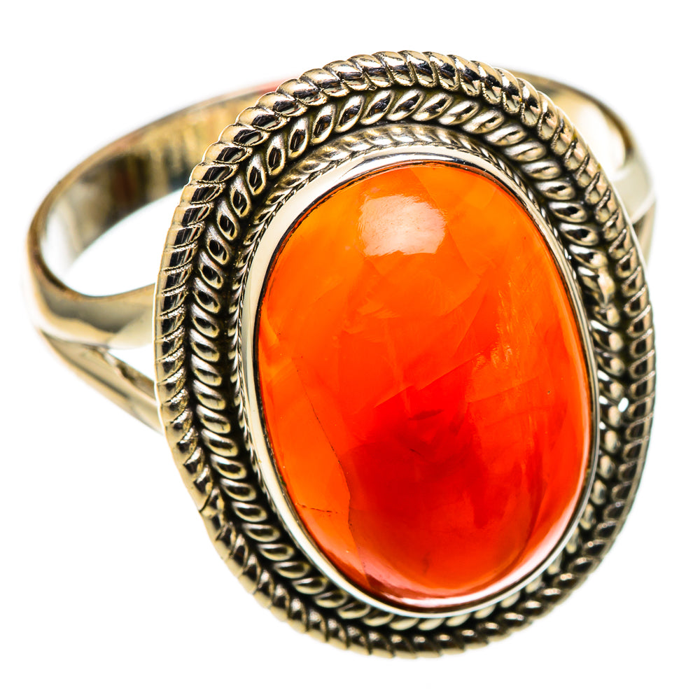Carnelian Rings handcrafted by Ana Silver Co - RING101383
