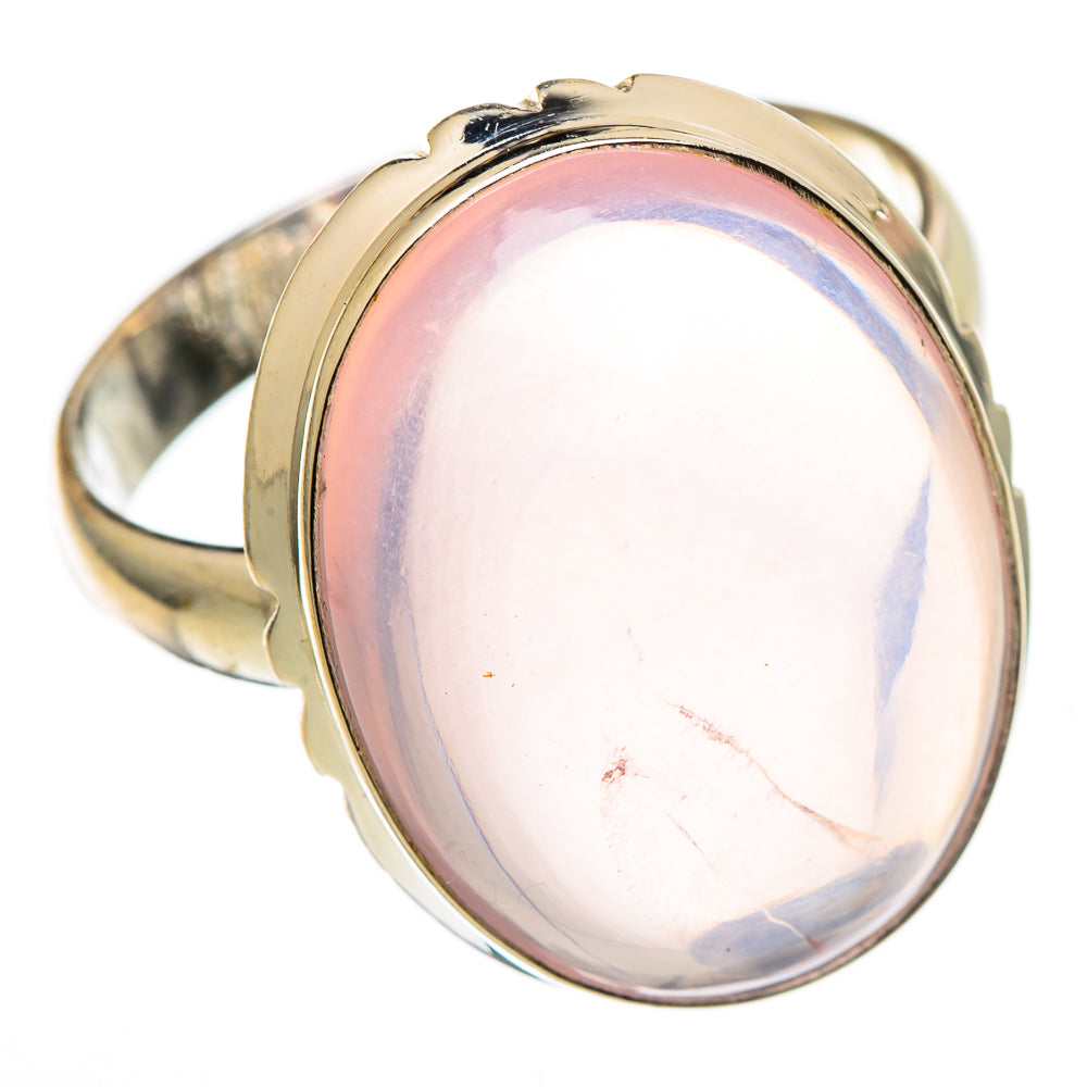 Rose Quartz Rings handcrafted by Ana Silver Co - RING101384