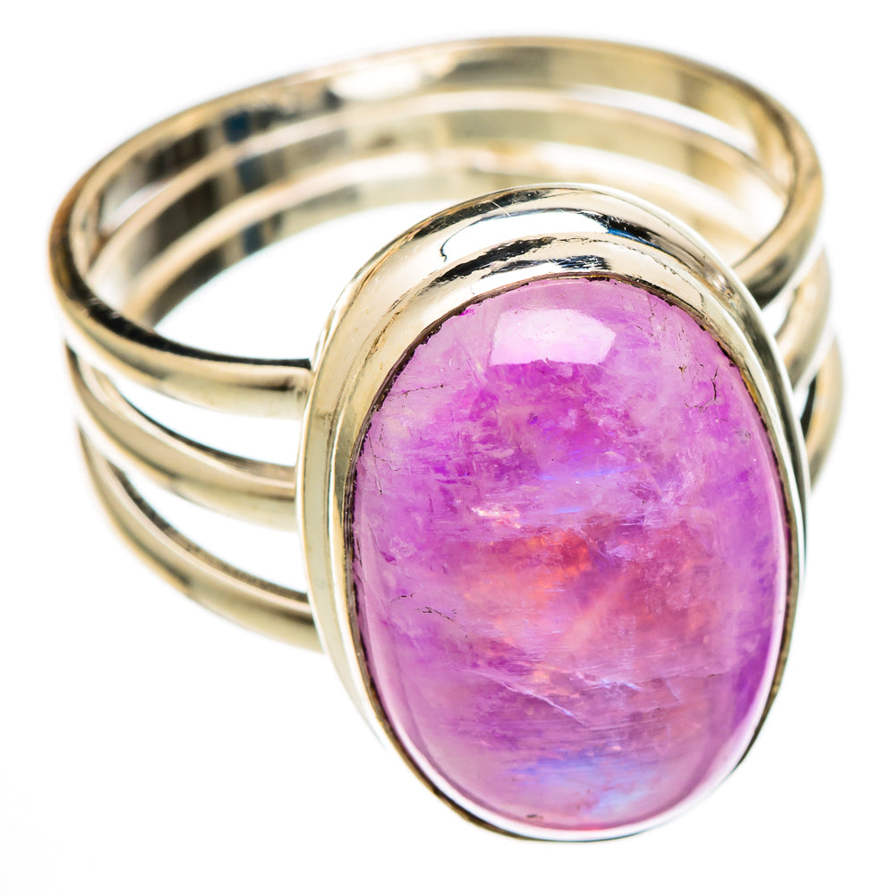 Pink Moonstone Rings handcrafted by Ana Silver Co - RING101385